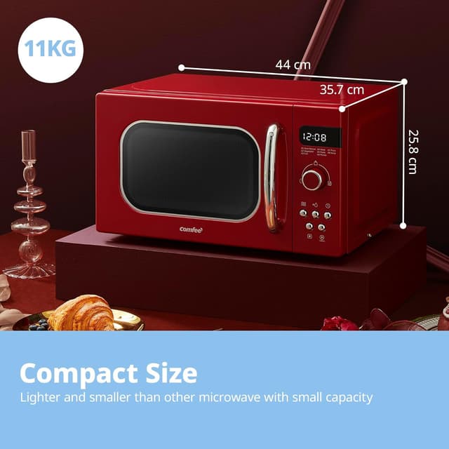 Detalle 2 de COMFEE Retro Microwave 800 W 20L