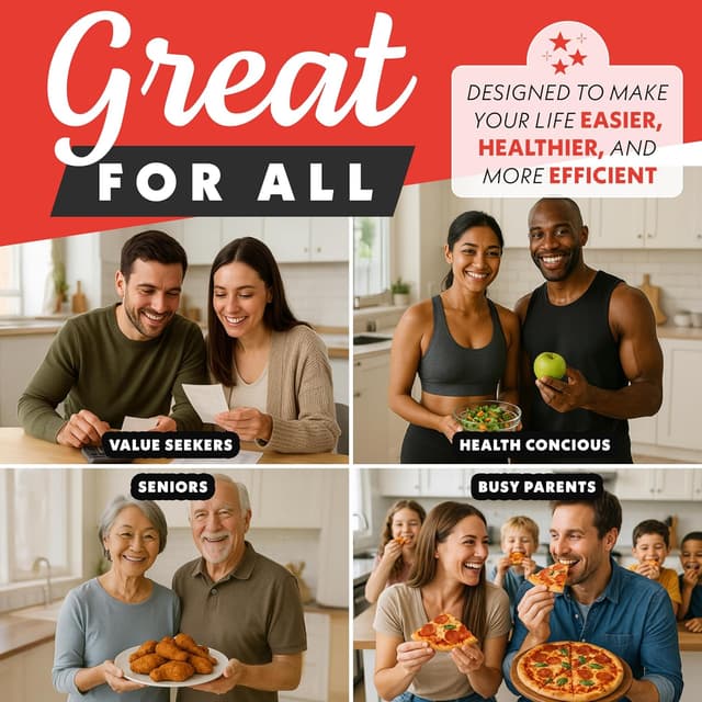 Thumbnail 6 de Gourmia French Door 25 Qt Air Fryer