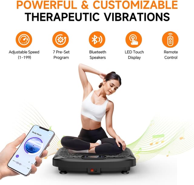 Detalle 2 de Taevno Vibration Plate 450 Lbs Capacity ๐