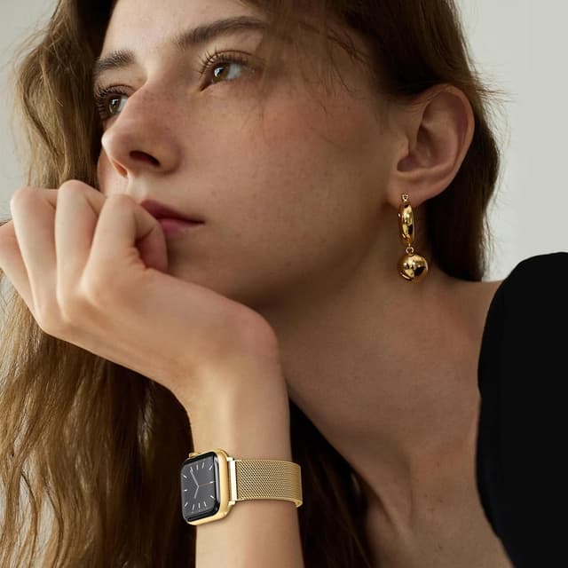 Detalle 2 de BELONGME Mesh Metal Loop Apple Watch Band 40mm