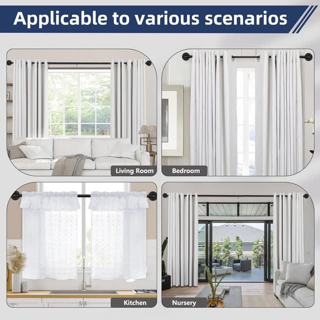 Thumbnail 6 de Tringle rideau occultant noire 88-266 cm