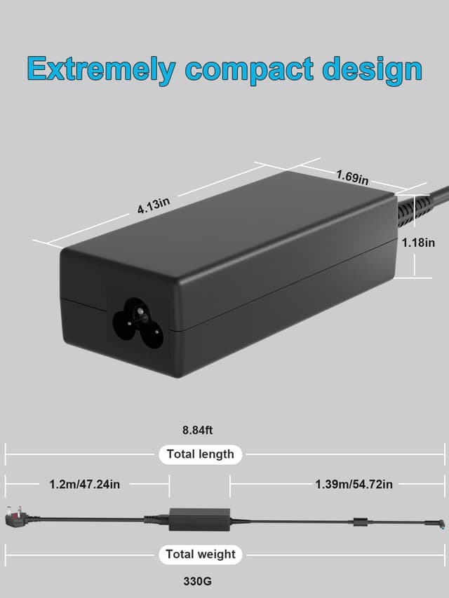 Detalle de 65W AC charger for HP laptops
