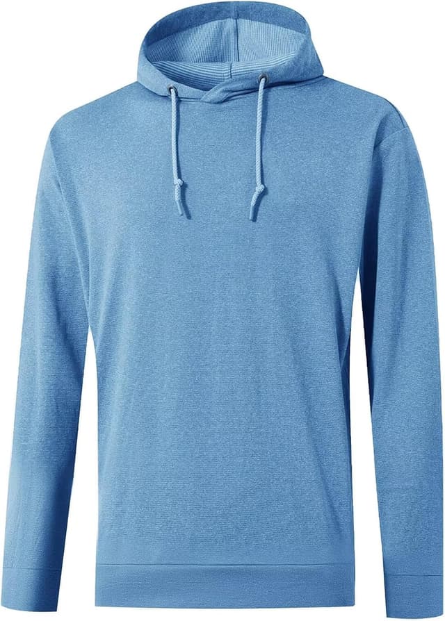 Detalle de M MAELREG Men’s Performance Lightweight Pullover Hoodie (Dry-Fit, 4-Way Stretch, UPF 30+)
