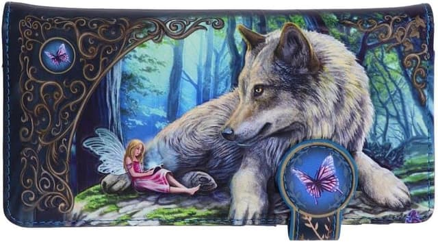 Detalle de Nemesis Now Lisa Parker Fairy Stories embossed purse (18.5cm) – multi-coloured PU cash & cards wallet