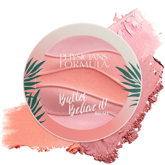 Detalle de Physicians Formula Butter Believe It! Rouge Pink Sands – mehrfarbiges Creme-Rouge mit aufbaubarer Formel