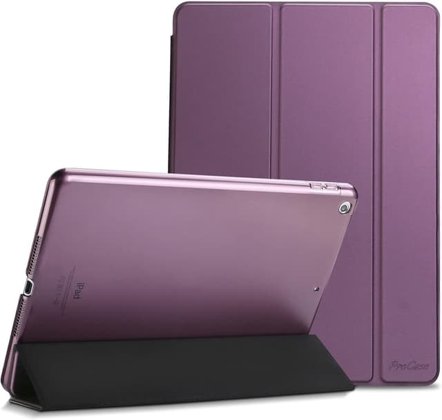 Detalle de ProCase Hülle für iPad 9,7 Zoll (2018/2017) – ultra-dünne Klapphülle mit transluzenter Rückseite in Lila