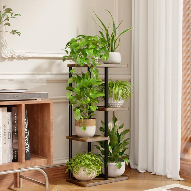 Detalle de Bamworld 4 Tier plant stand, 4 levels