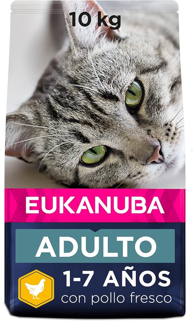 Detalle de Eukanuba Alimento seco para gatos adultos 10 kg 🐱