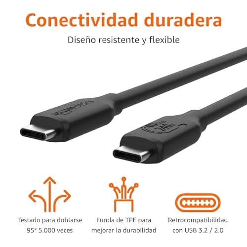 Thumbnail 3 de Amazon Basics Cable USB-C a USB-C 1 m, 240 W