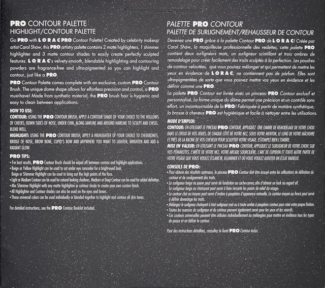 Detalle de LORAC PRO Contour Palette with Brush 🎨