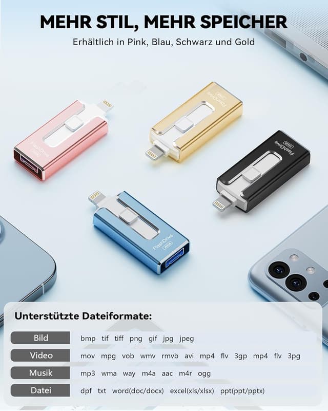 Thumbnail 4 de SUDEHO USB Stick 256 GB – iPhone/Android Speicherstick