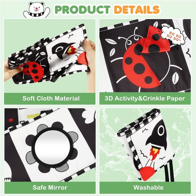 Thumbnail 5 de BBWOO Kontrastbuch Baby