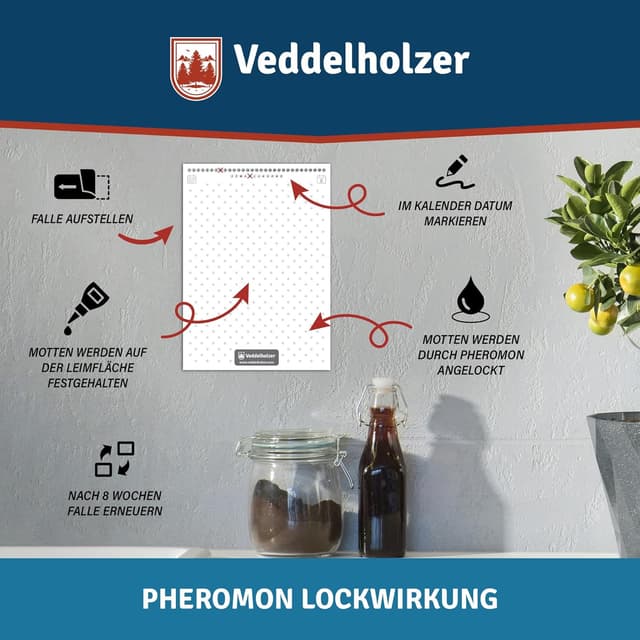 Detalle 2 de Veddelholzer Lebensmittelmotten-Falle 10 Stück