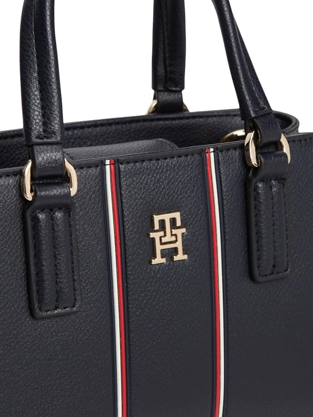 Detalle 2 de Tommy Hilfiger TH Daily Mini Tote Corp AW0AW18642 : fourre-tout femme Space Blue, taille unique