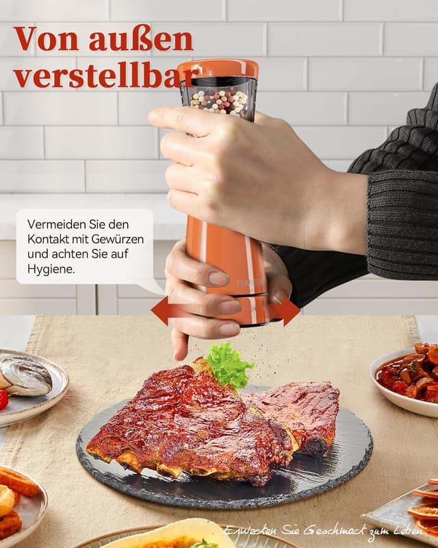 Thumbnail 5 de Salz und Pfeffermühlen elektrisch 2er Set 🔪