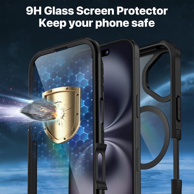 Detalle de iPhone 16 case with MagSafe, 6.1 inch