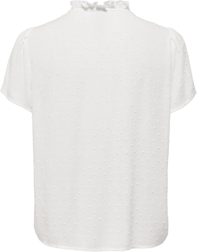 Detalle 2 de JDY women’s top: round neck to V-neck blouse with bow details