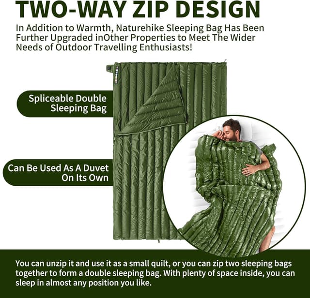 Thumbnail 6 de Naturehike Daunenschlafsack Ultraleicht 12°C