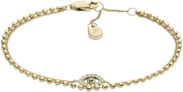 Thumbnail 5 de Fossil bracciale inox doppia catena 19 cm