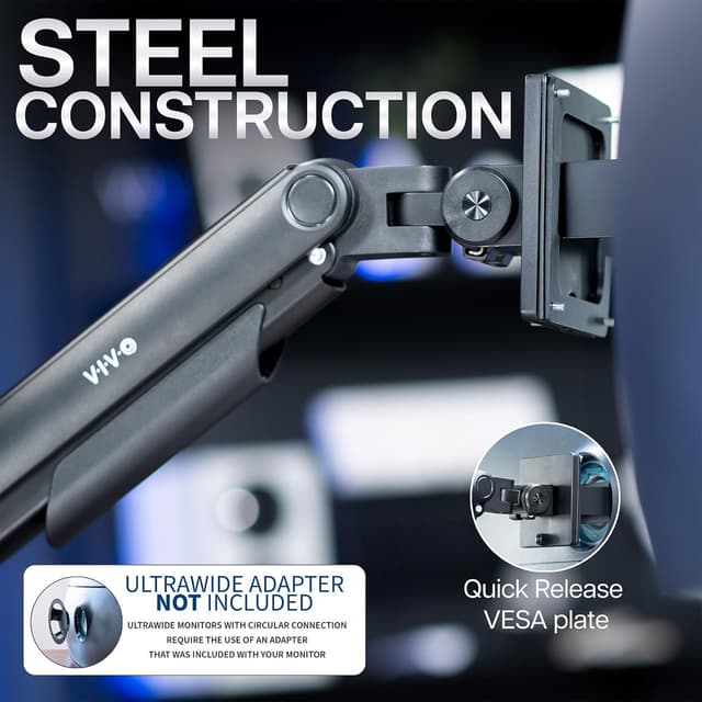 Thumbnail 5 de VIVO STAND-V101V Heavy Duty Monitor Arm 44 lbs