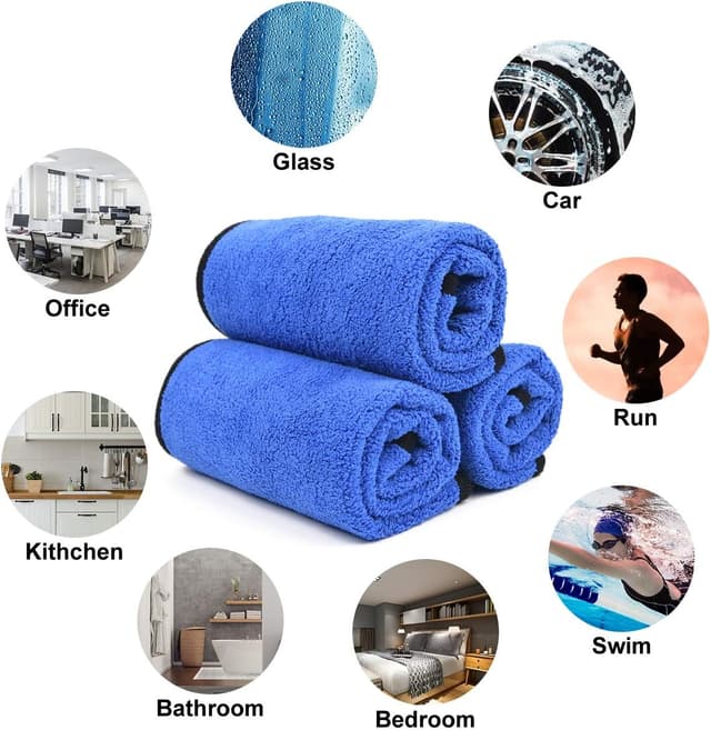 Thumbnail 6 de URAQT Microfibre Cleaning Cloths 6 Pack 40x30cm