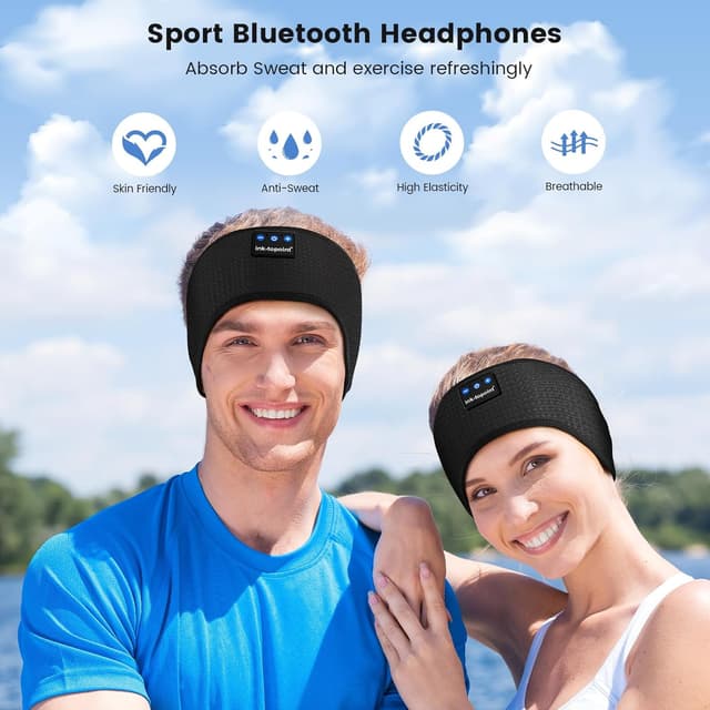 Detalle 2 de Schlafkopfhörer Stirnband Bluetooth 5.4 – Schlafhörer