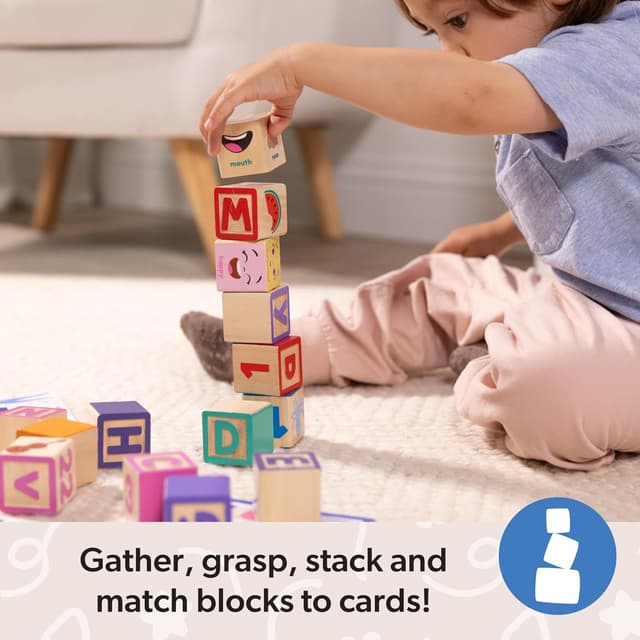 Detalle de Melissa & Doug Ms. Rachel blocks 18+ months