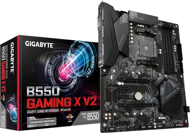 Detalle de Gigabyte B550 Gaming X V2 scheda madre DDR4