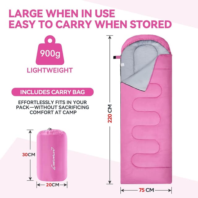 Thumbnail 5 de Clostnature Sleeping Bag 220 x 75 cm