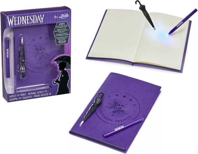 Detalle de Journal intime Wednesday Addams A5, 144 pages