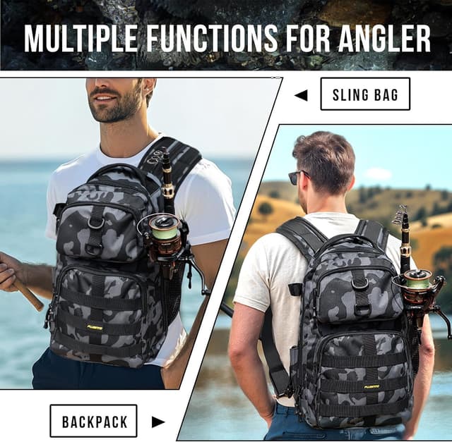 Thumbnail 4 de PLUSINNO Fishing Backpack 16.5 in