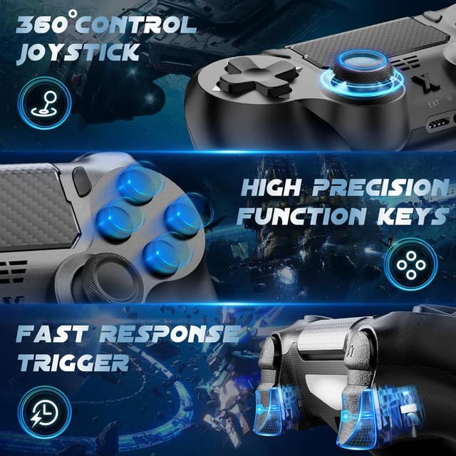 Detalle de Glitfix Wireless Controller for PS-4 800mAh