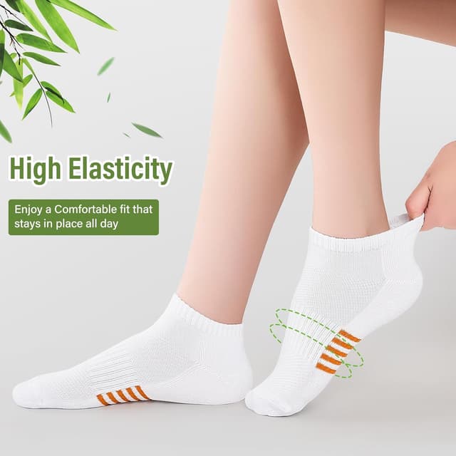 Detalle 2 de Bamboo trainer socks for women, 6 pairs