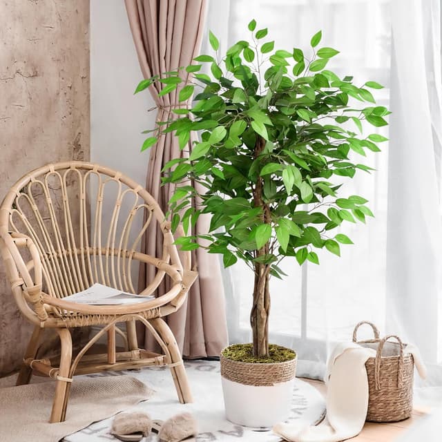 Detalle 2 de Keeplush Ficusbaum Kunstpflanze 150 cm