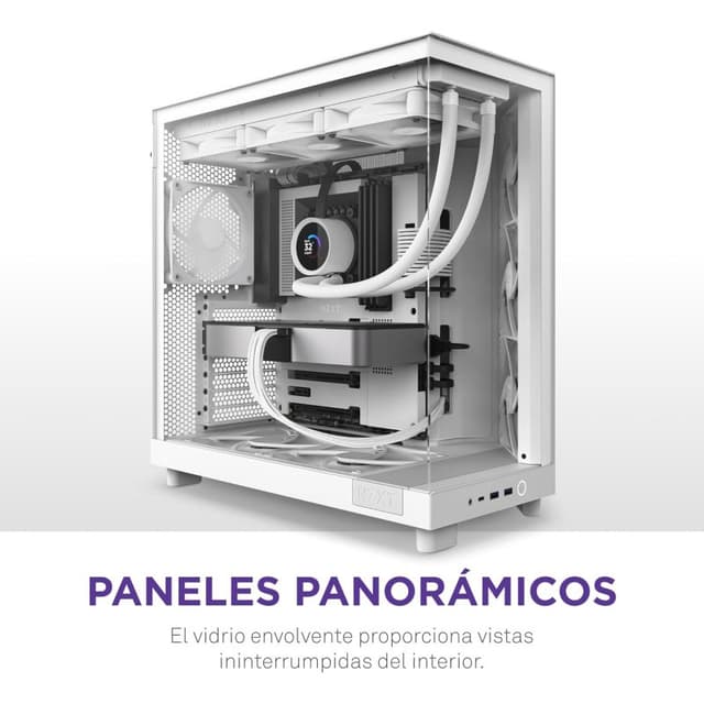Detalle de NZXT H6 Flow Mid Tower con USB-C