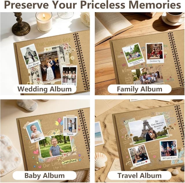 Thumbnail 5 de Vienrose Fotoalbum 28,5 x 20,5 cm DIY