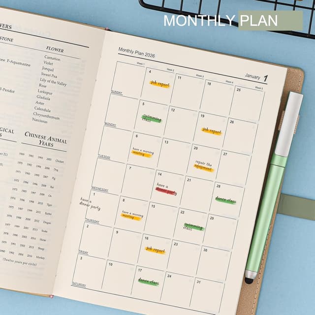 Thumbnail 4 de Agenda académica 2026 A5 día por página 14x21,5 cm