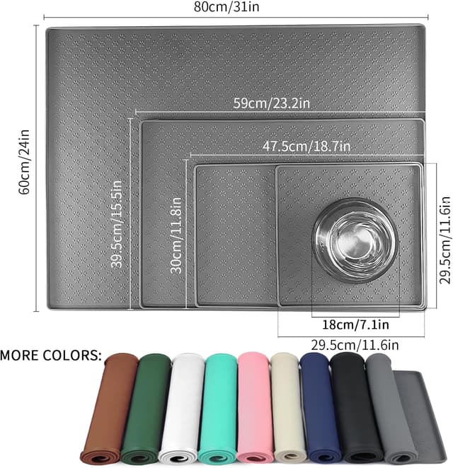 Thumbnail 1 de Ptlom Pet Placemat 18" Silicone Mat for Pets