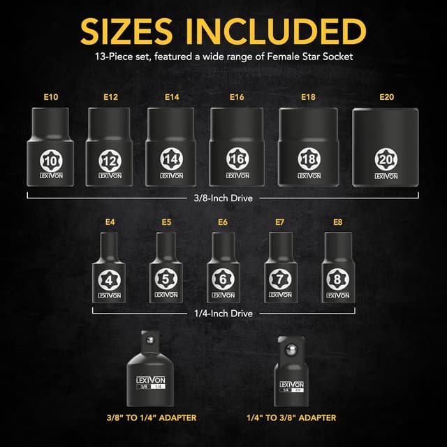 Thumbnail 5 de LEXIVON E-TORX Socket Set LX-147