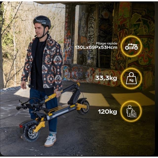 Thumbnail 2 de UrbanGlide Patinete Eléctrico 25km/h, 100km Autonomía, 2000W 🚀