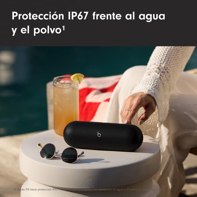 Thumbnail 2 de Beats Pill 🚿 Altavoz IP67, 24h, Carga USB-C, Micrófono, Negro