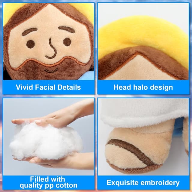 Thumbnail 2 de Yelakey 13" Jesus Plush Brown Jesus Plush