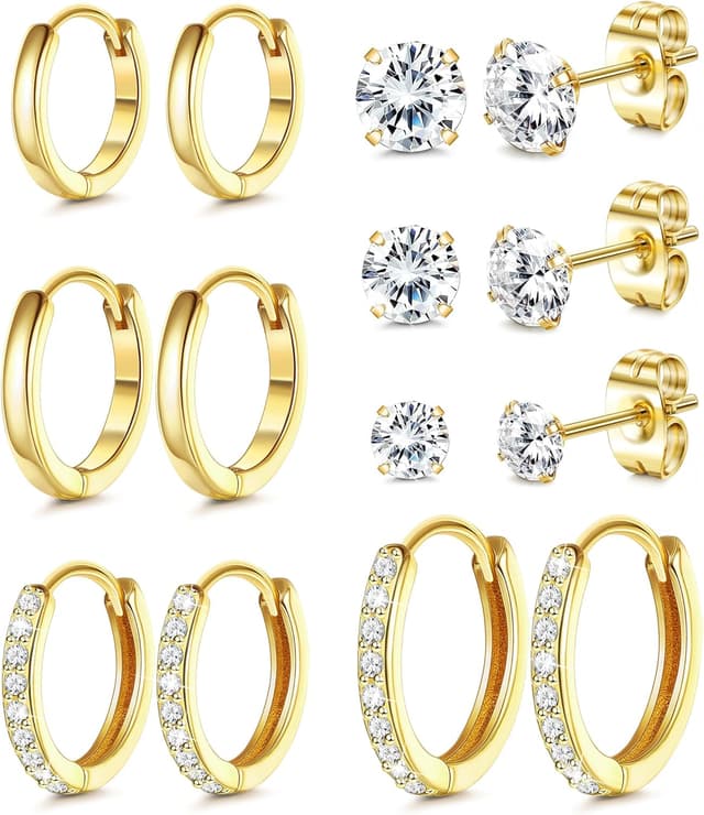 Thumbnail 5 de Ohrstecker-Set aus 316L für 7 Paar Piercings