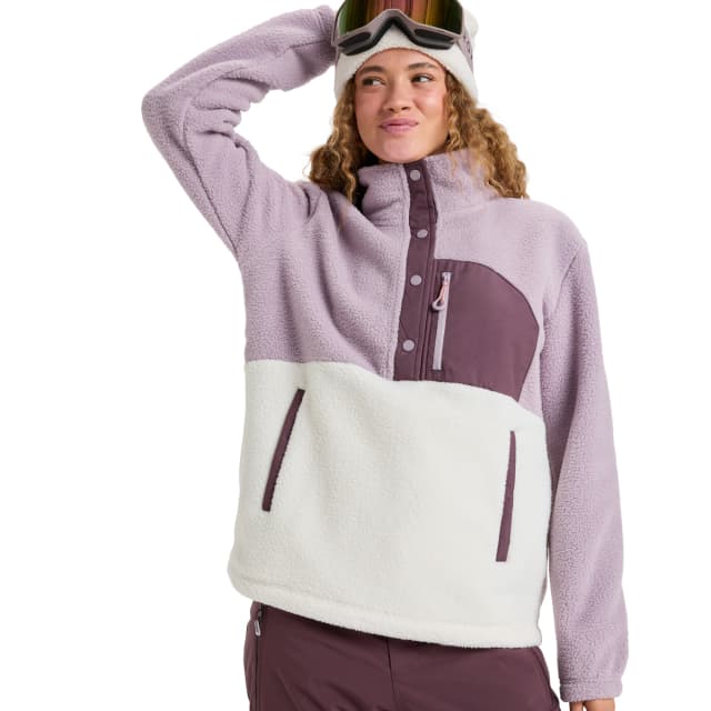 Detalle de Roxy Camiseta técnica de mujer Alabama con WarmFlight y sherpa polar