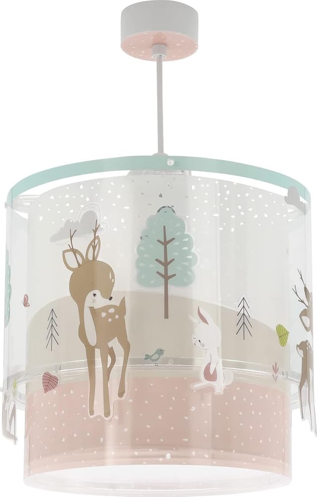 Detalle de Dalber Loving Deer lampada a soffitto rosa