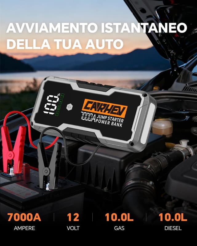 Detalle 2 de CARHEV Avviatore Batteria Auto 7000A