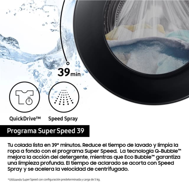 Thumbnail 4 de Samsung WW90DG6U85HHU3 9kg con autodosificación 🧺