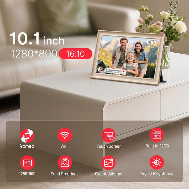 Thumbnail 6 de Frameo 10.1" WiFi digital photo frame 32GB