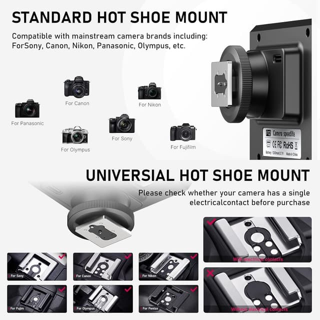 Detalle 2 de ULANZI F12 Kamerablitz GN12