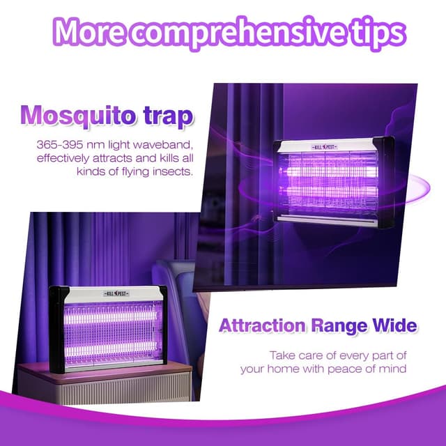 Detalle 2 de Electric Fly Killer 1800V Wall Mounted